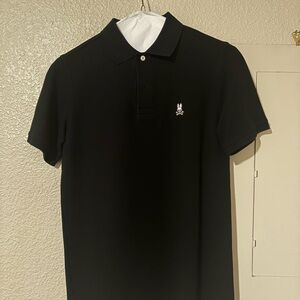 Psycho Bunny Black Polo Shirt Classic Design
